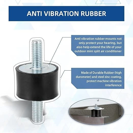 Rubber Shock Absorber M8 40x30mm Anti Vibration